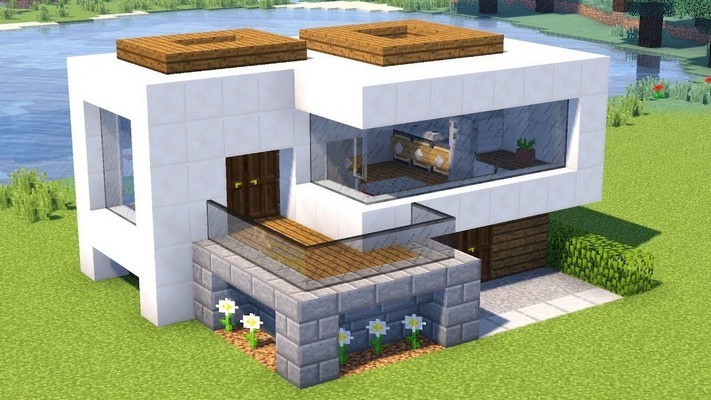 Строительство красивого дома в Майнкрафт