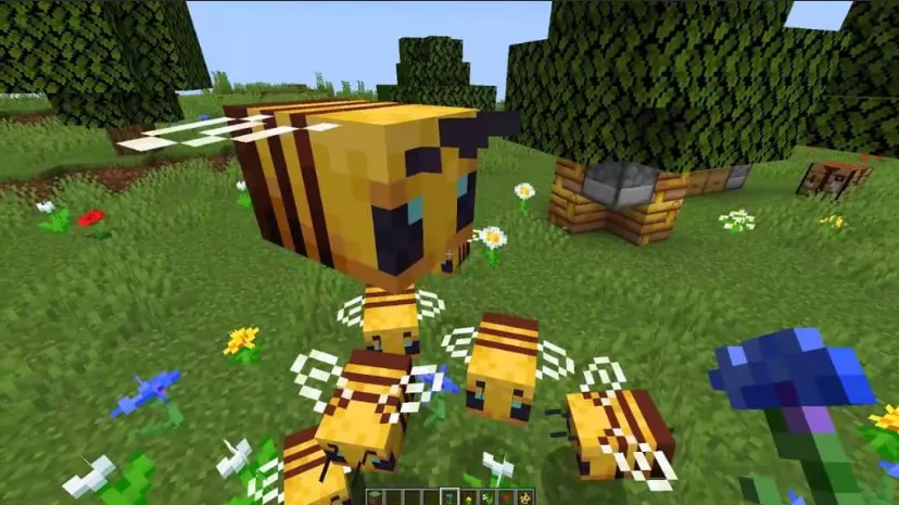 как приручить пчелу в майнкрафт