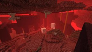 Адская крепость в игре Minecraft